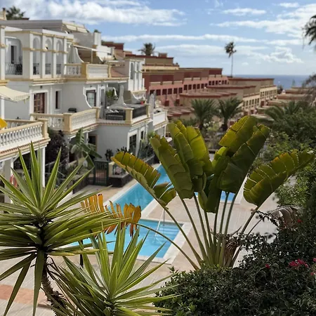 Sunny Terrace With Pools In
